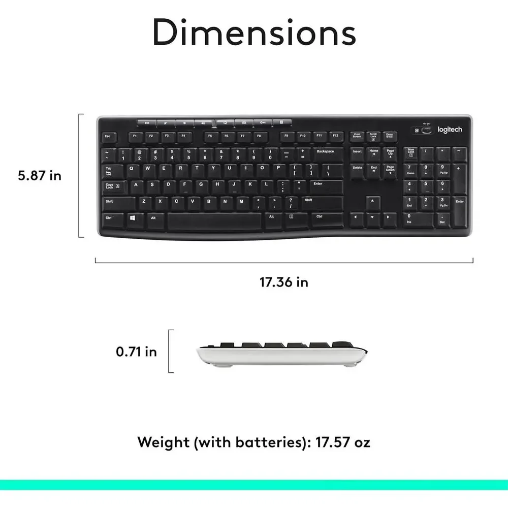 Logitech K270 Wireless Keyboard for Windows
